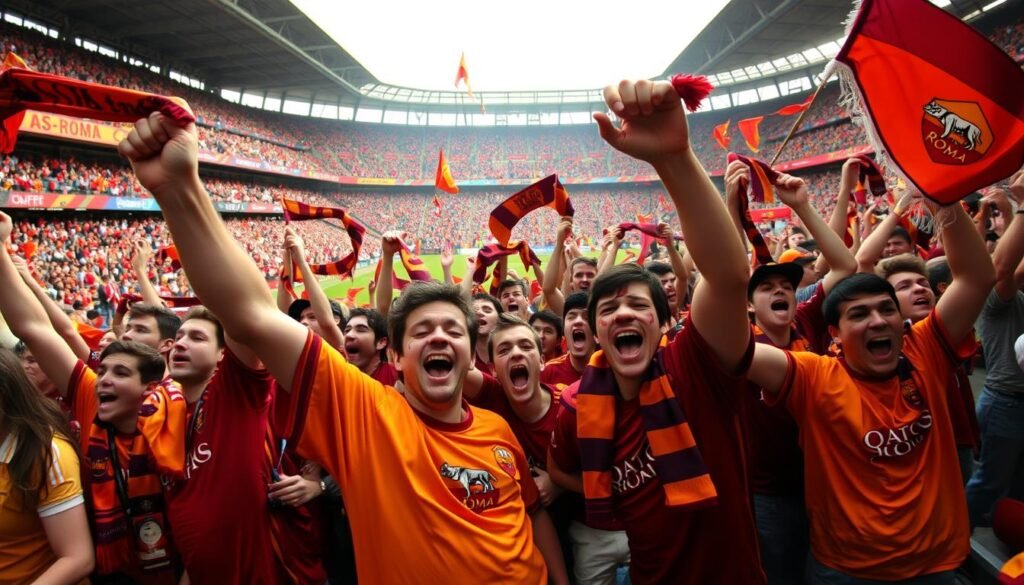 Roma fans during 2006/07 season